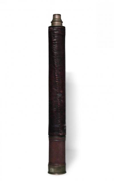 English Brass Leather Hand Held Telescope