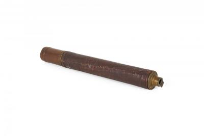 English Brass Leather Hand Held Telescope