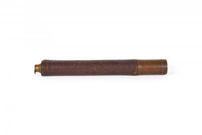English Brass Leather Hand Held Telescope