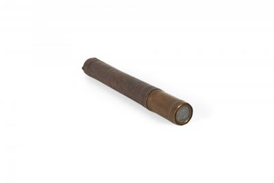 English Brass Leather Hand Held Telescope