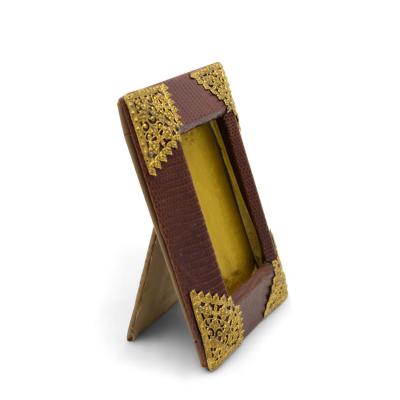 English Brown Crocodile Picture Frame