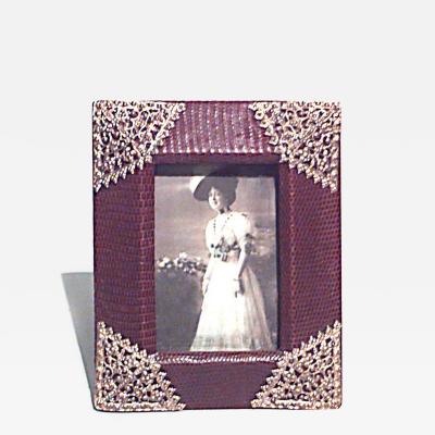 English Brown Crocodile Picture Frame