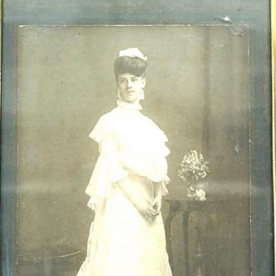 English Brown Crocodile Picture Frame