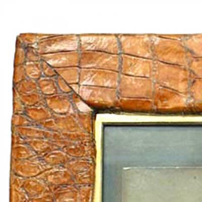 English Brown Crocodile Picture Frame