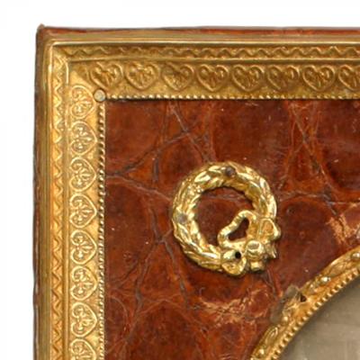 English Brown Crocodile Picture Frame