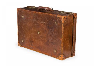 English Brown Leather Valise