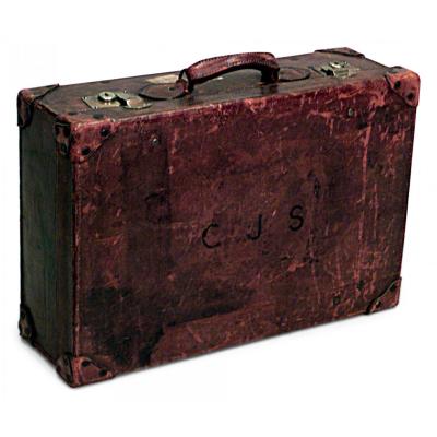 English Brown Leather Valise