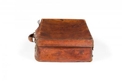 English Brown Leather Valise
