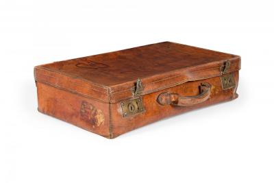 English Brown Leather Valise