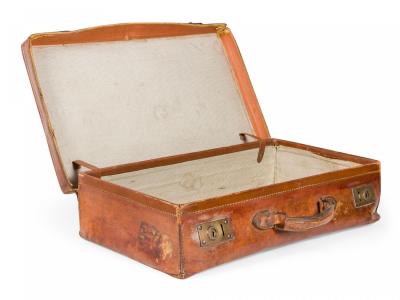 English Brown Leather Valise