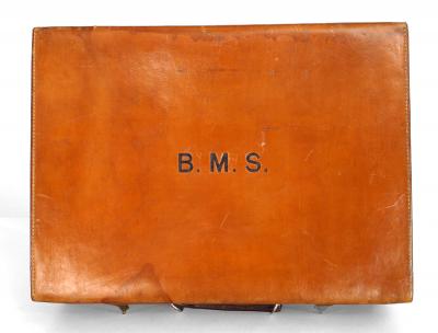 English Brown Leather Valise