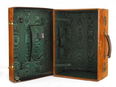 English Brown Leather Valise