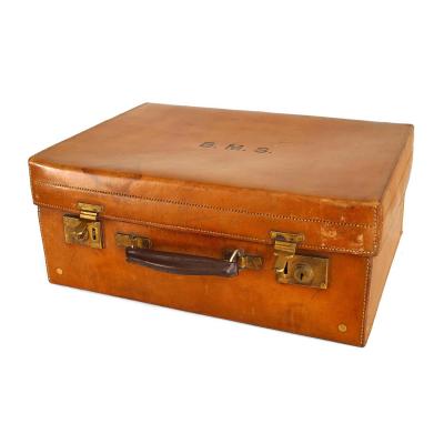 English Brown Leather Valise