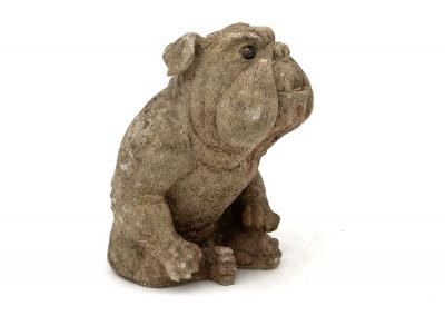 English Bulldog Garden Statue English Mid 20th C 