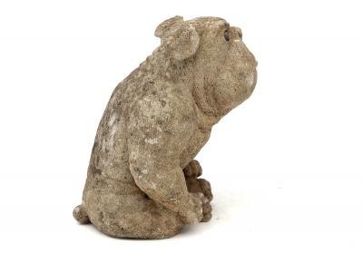English Bulldog Garden Statue English Mid 20th C 