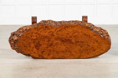 English Burr walnut Oak Coffee Table