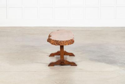 English Burr walnut Oak Coffee Table