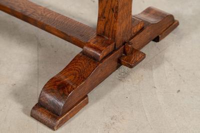 English Burr walnut Oak Coffee Table