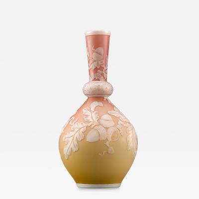 English Cameo Glass Vase