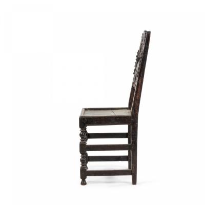English Charles II Derbyshire Side Chair