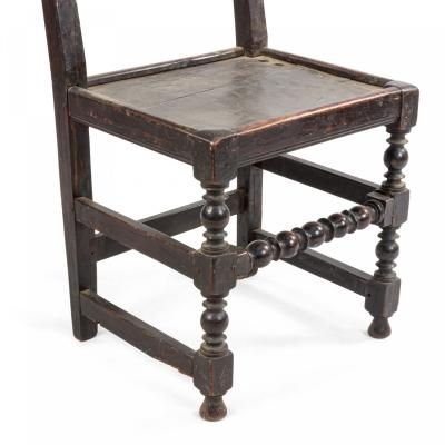 English Charles II Derbyshire Side Chair