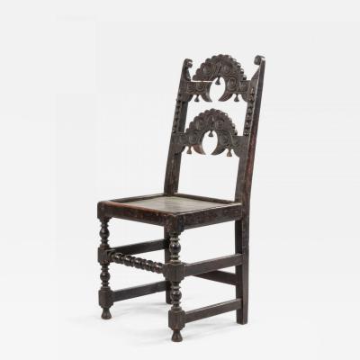 English Charles II Derbyshire Side Chair
