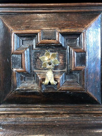 English Charles II Oak Long low Dresser Sideboard ca 1670