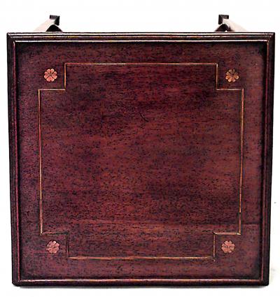 English Chinese Chippendale Mahogany End Table