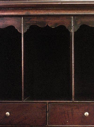 English Chinese Chippendale Mahogany Secretary