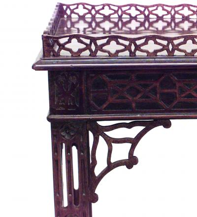 English Chinese Chippendale Mahogany Table