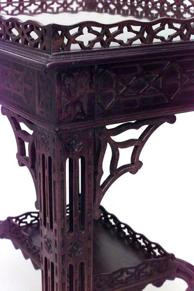 English Chinese Chippendale Mahogany Table