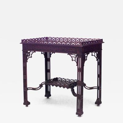 English Chinese Chippendale Mahogany Table