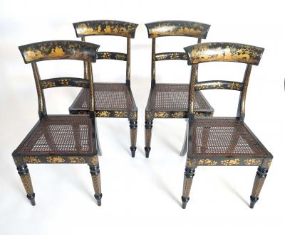 English Chinoiserie Chairs Ex Mabel Brady Garvan Collection Yale circa 1835