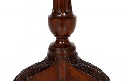 English Chippendale Antique Carved Mahogany Pie Crust Table ca 1760