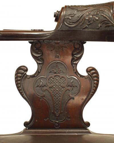 English Chippendale Mahogany Arm Chair