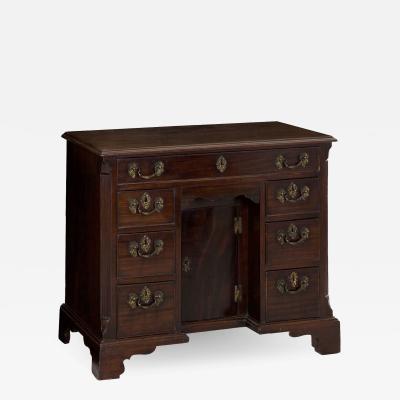 English Chippendale Mahogany Kneehole Desk