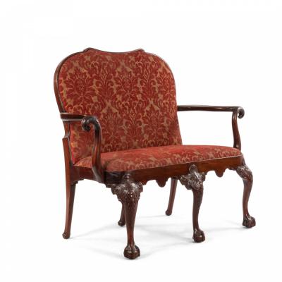 English Chippendale Mahogany Loveseat