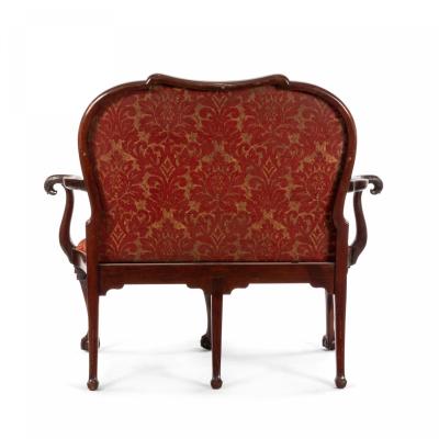 English Chippendale Mahogany Loveseat