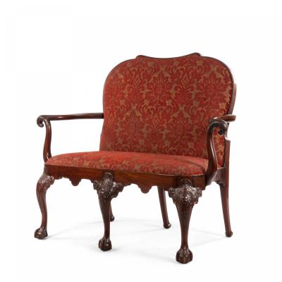 English Chippendale Mahogany Loveseat