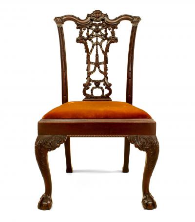 English Chippendale Mahogany Ribbon Side Chair