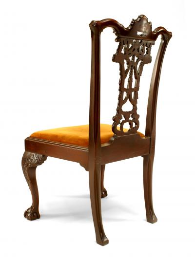 English Chippendale Mahogany Ribbon Side Chair