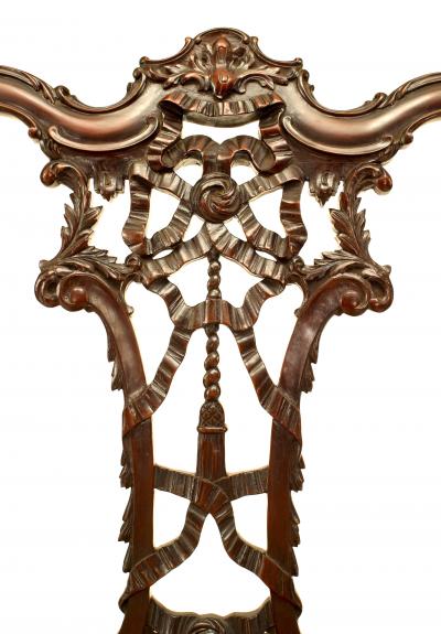 English Chippendale Mahogany Ribbon Side Chair