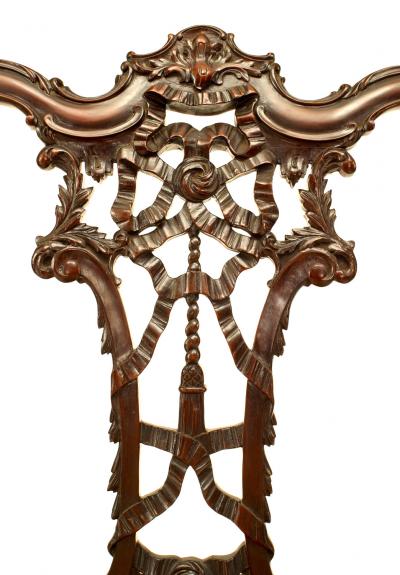 English Chippendale Mahogany Ribbon Side Chair