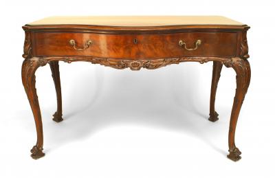 English Chippendale Mahogany Table Desk