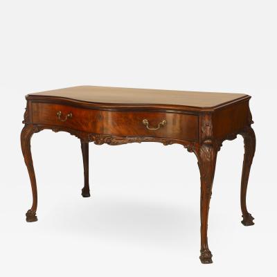 English Chippendale Mahogany Table Desk