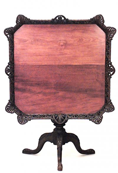 English Chippendale Mahogany Tea Table