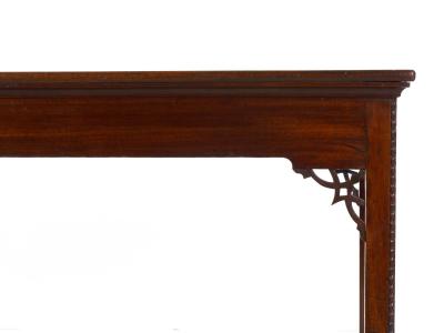 English Chippendale Rectangular Mahogany Antique Console Center Table circa 1770