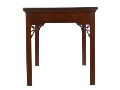 English Chippendale Rectangular Mahogany Antique Console Center Table circa 1770