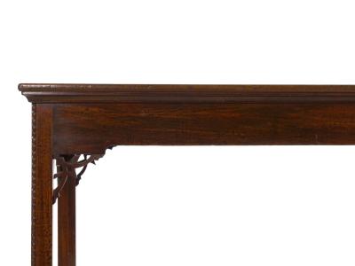 English Chippendale Rectangular Mahogany Antique Console Center Table circa 1770