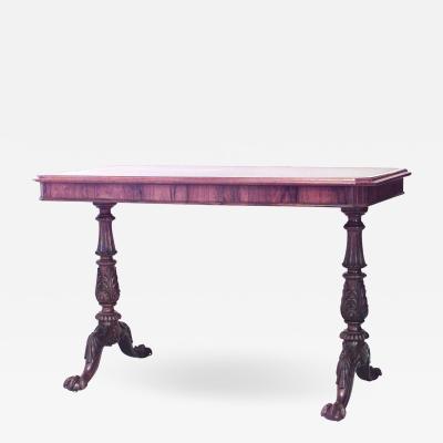 English Chippendale Rosewood Table Desk